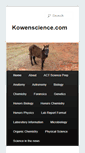 Mobile Screenshot of kowenscience.com