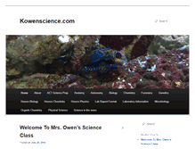 Tablet Screenshot of kowenscience.com
